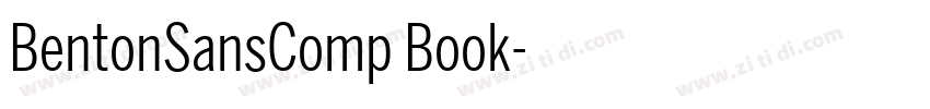BentonSansComp Book字体转换